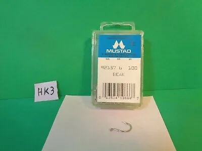 Mustad Beak Hooks Size 6 #92157 100 Count 1 Box (New) • $12.99