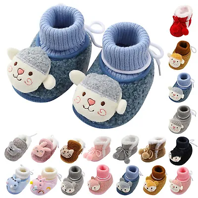 Infant Baby Girls Boys Toddler Slippers Socks Shoes Boots Winter Warm Booties UK • £5.99