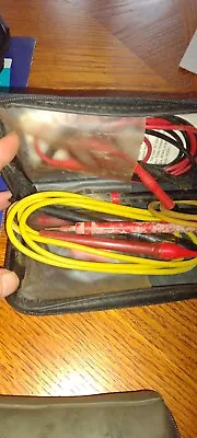 Large Lot Of Used Fluke Multimeter Test Leads  Lights Etc. • $50