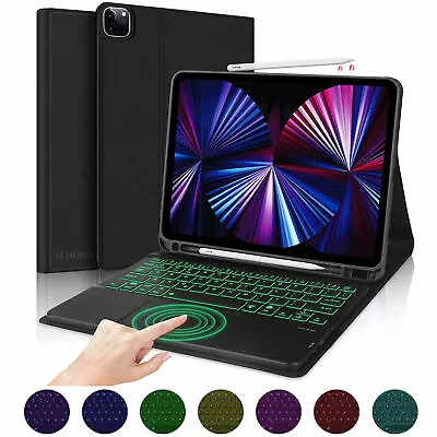 Backlit Touchpad Keyboard Case For IPad 10th 9/8/7/6/5th Gen Air 4 5 Pro 11 12.9 • $56.99
