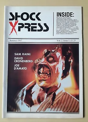 Shock Xpress Volume 2 Issue 1 Summer 1987 Horror Film Magazine • $16.03