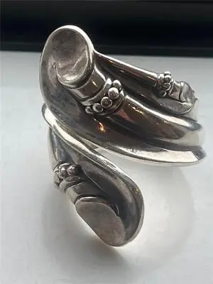 Vintage MARGOT DE TAXCO Sterling Clamper Cuff Bracelet #5410 Signed - NICE! • $450
