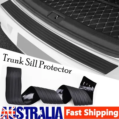 Auto Rear Boot Bumper Sill Protector Plate Cover Guard Trim Pad Moulding Rubber • $11.69