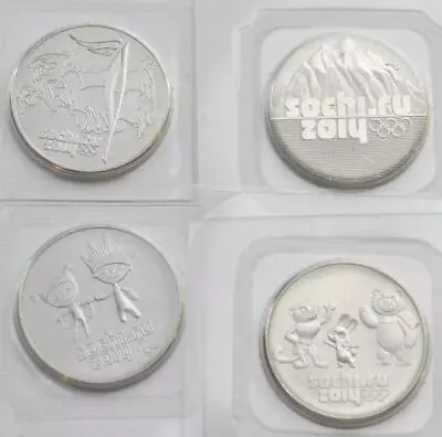 Symbols Of Sochi2014.ru Winter Olympic Games 2013 Russia 4 Coin Set Cuni • $13.95