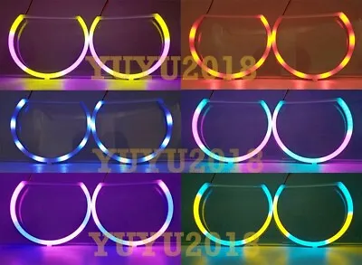 Dream Color Halo Ring For Ford Mustang 10-12 NON HID HD Flow Chasing RGB LED DRL • $69.30