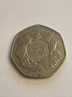 £4.99 • Buy 1973 EEC (Hands) 50p Coin Rare Commemorative Fifty Pence Coin