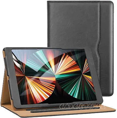 For Apple IPad Tan Leather Magnetic Stand Case Cover 12.9  5th Generation (2021) • £9.99