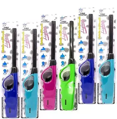 Elite Brands USA Multipurpose Long Fire Lighters Pack Refillable Upgrade Ideal • $20.39