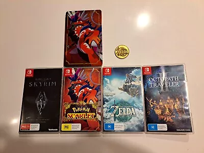 Nintendo Switch Game Bundle - 4 Games + Collectables • $189