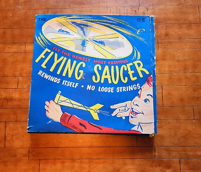 Vintage G.B. Flying Saucer Toy In Box • $86.99