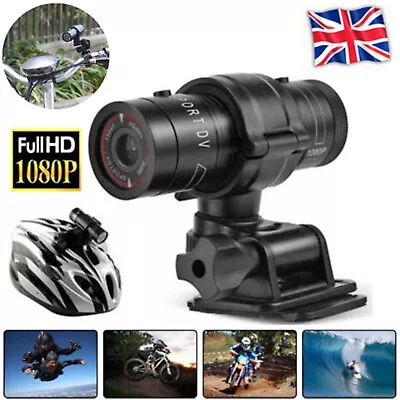 Motor Bike Camera Full HD 1080P DVR Min Motor Cycle Action Helmet Sports Cam UK • £23.99