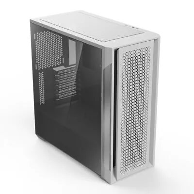 ALmordor Full Tower Computer PC Case Gaming Chassis With Front Mesh Panel White • $168.73