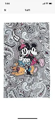 NWT Vera Bradley Plush Blanket Disney Mickey Mouse Piccadilly Paisley  80 X50  • $79.99