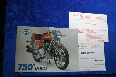 Mv Agusta 750 S-AMERICA 1976 Brochure (M1140) Faksimile Archiv Verlag • $23.75