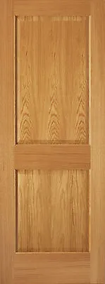 Red Oak 2 Panel Square Raised Panel Stain Grade Solid Core Interior Wood Doors • $294
