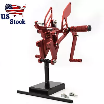 For Yamaha YZF R6 2003 2004 2005 CNC Motorcycle Rearsets Foot Pegs Rear Set Red • $109.73