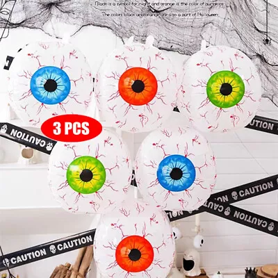 3xLarge Halloween Inflatable Eyeball Halloween Eyeballs Outdoor Party Decor Gift • £3.89