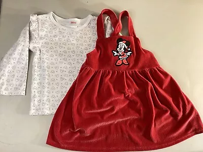 Disney Baby / Toddler Girl Dress Minnie Christmas Red - Size 3T Shirt & Dress • $8.99