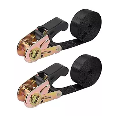 Endless Ratchet Tie Down Straps Heavy Duty Cargo Tie Downs Durable Nylon Black • $14.33