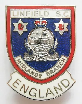 LINFIELD - Enamel Football Pin Badge SUPPORTERS CLUB MIDLANDS BRANCH • £24.99