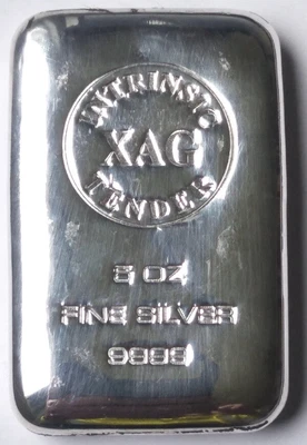 $250 • Buy Intrinsic Tender XAG Cast 9999 Silver Bar – 5oz