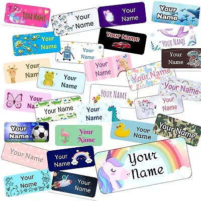 Name Labels For Clothes And Lunch Boxes Stick On Name Labels Waterproof • £9.99