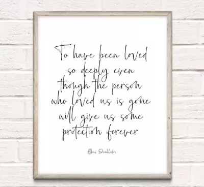 £3.94 • Buy Harry Potter Dumbledore Typography Print Poster Unframed Home Quote Gift
