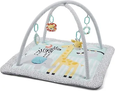 Babyzee Baby Playgym 3 In 1 Play Gym & Toys Toddler / Infant Playmat - Safari • £22.99