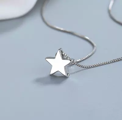 Ting Five Star Pendant 925 Sterling Silver Chain Necklace  Womens Girl Jewellery • £3.29