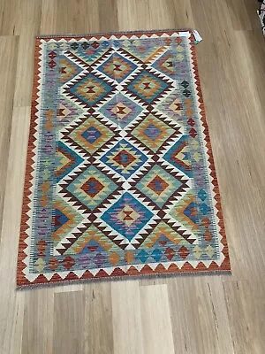 Oriental Handmade Turkish Wool Kilim Rug Room Floor Hallway Decor Runner 175x118 • $890