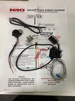 K40 Radar Detector Stand Alone Universal Laser Defuser EX Parts Kit • $49.99