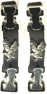 Eagle Motorcycle Biker Pants Boot Strap Stirrup Heavy Duty Clip Made In Usa • $23.99