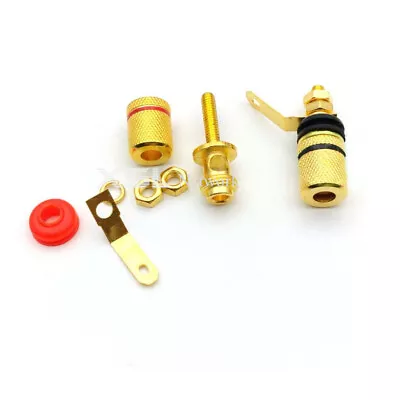 £3.49 • Buy Pair Terminal Binding Post Connector Port For 4mm Speaker Amplifier Banana Plugs