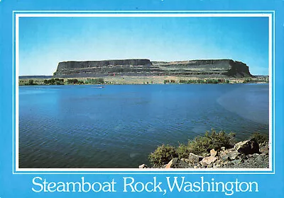 Postcard Washington Steamboat Rock Banks Lake Reservior Landscapes WA • $5.99