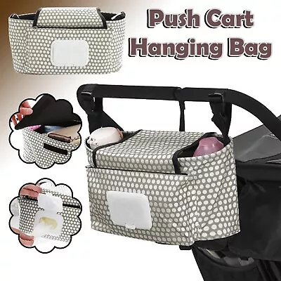 Baby Stroller Universal Bag Waterproof Stroller Hanging Bag Sundries Storage Bag • $23.96