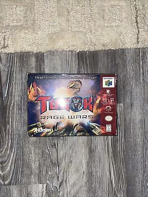 Turok: Rage Wars For Nintendo 64 N64 Complete CIB Authentic Tested W/ Protector • $45