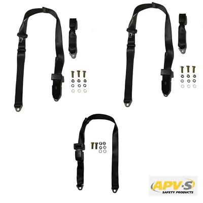 Rear Seat Belt Kit For Nissan Datsun 1200 B110 1970-74 2 Door Coupe Sedan - ADR • $276