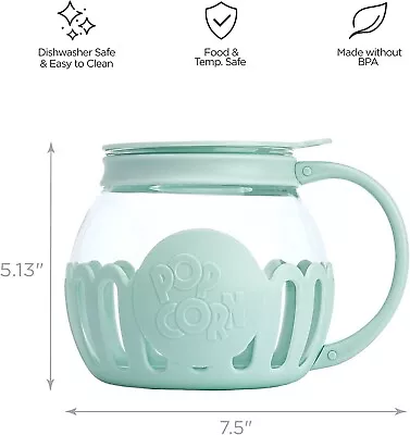 Ecolution Patented Micro-Pop Microwave Popcorn Popper With Temperature Safe Glas • $21.99