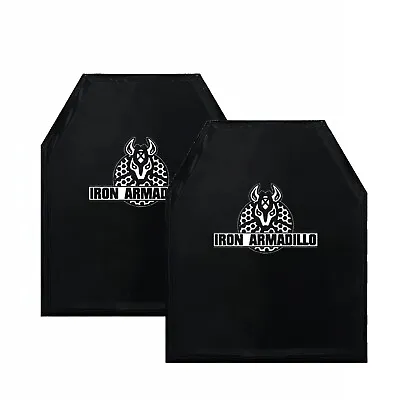 IRON ARMADILLO® Level IIIA 3A HG2 10 X12  Shooters Cut Soft Body Armor PAIR • $119.19