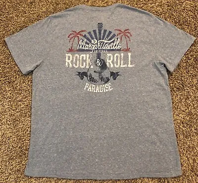 Margaritaville Rock & Roll Paradise Men's Light Blue T-Shirt Size XXL • $19.99