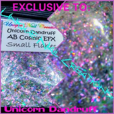 AB Cosmic EFX Flakes~UNICORN DANDRUFF~Nail•Acrylic•Gel•Body Art•Face•Festival • $3.37