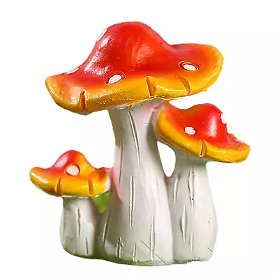 Mushroom Figurine Long Lasting Creative Shape Garden Mushroom Figurine Diy Craft • $7.14