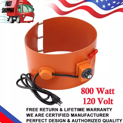 Metal Drum Heater For 5 Gallon Drums Insulated Band Heater 800 Watt 120 Volt • $53.99