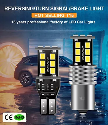 BMW E9X Reverse Bulbs 2X T15 W16W Bright White Led Light Bulbs 12v No Polarity • £4.95