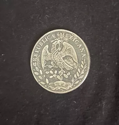 Mexico Second Republic 8 Reales 1877 Go FR Guanajuato Mint • $9