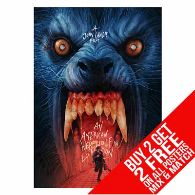 £6.97 • Buy  An American Werewolf In London Bb2 Poster Print A4 A3 Size Buy 2 Get Any 2 Free