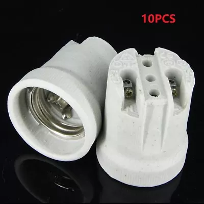 10pcs Screw E27 Ceramic Porcelain Socket Bulb Holder For Heat Lamps Reptile Pet • $25.99