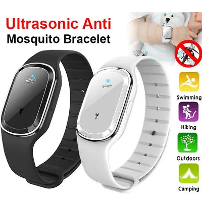 Ultrasonic Anti Mosquito Insect Pest Bugs Bracelet Repellent Repeller Wrist Band • $9.36