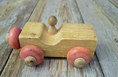 Montgomery Schoolhouse Little Wooden Car Vermont Distressed • $5.99
