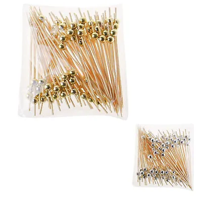 100pcs Bamboo Knot Shape Cocktail Martini Drink Sticks Picks Bar Accessories • £16.40